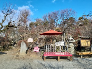 晴天の売店前